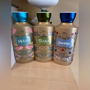 Disney Princess x Bath & Body Works Body Wash Set - Mulan, Tiana, Snow White